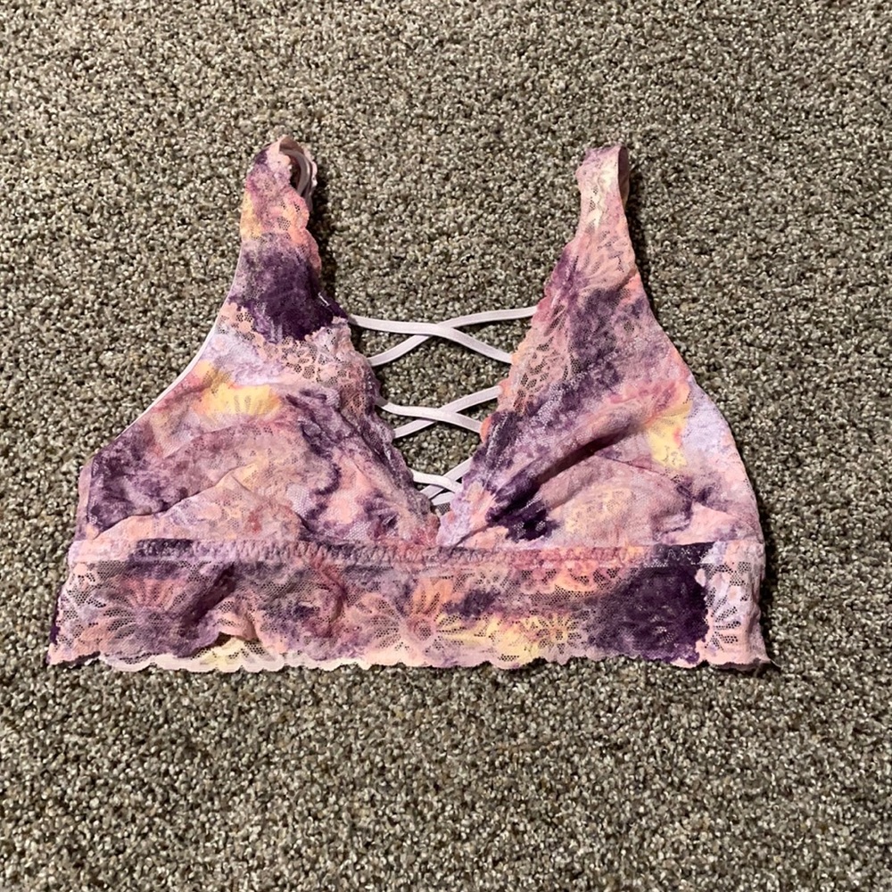 Purple lace PINK Victoria’s Secret bralette 💜